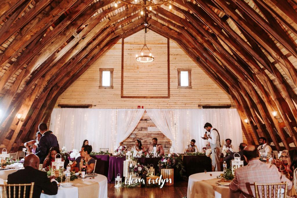 The Heritage Centre Barn Wedding & Event Venue located near Calgary, Alberta was the perfect palce for this wedding reception. 