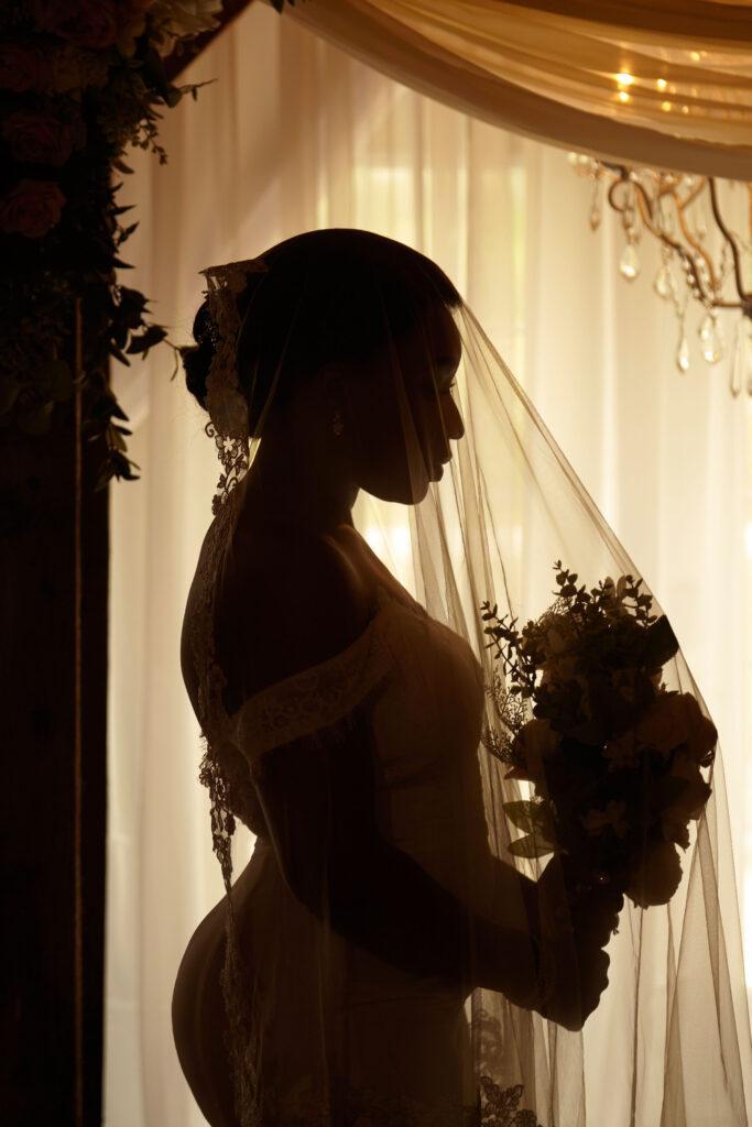 Beautiful Bride says I Do in the Heritage Barn.