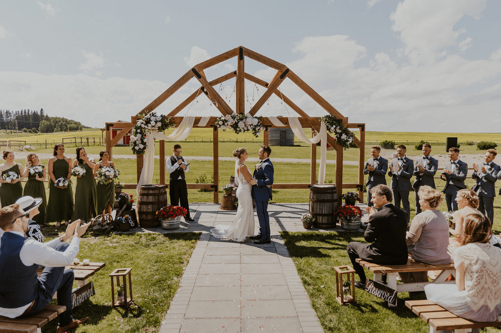 Beautiful Outdoor Ceremony Custom Arbour 