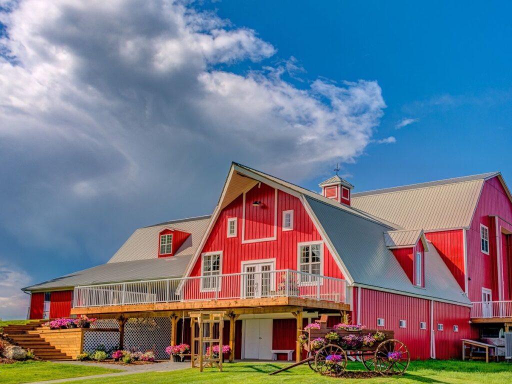 The Heritage Centre Big Red Barn one of the most beautiful Wedding Venues in Alberta 
