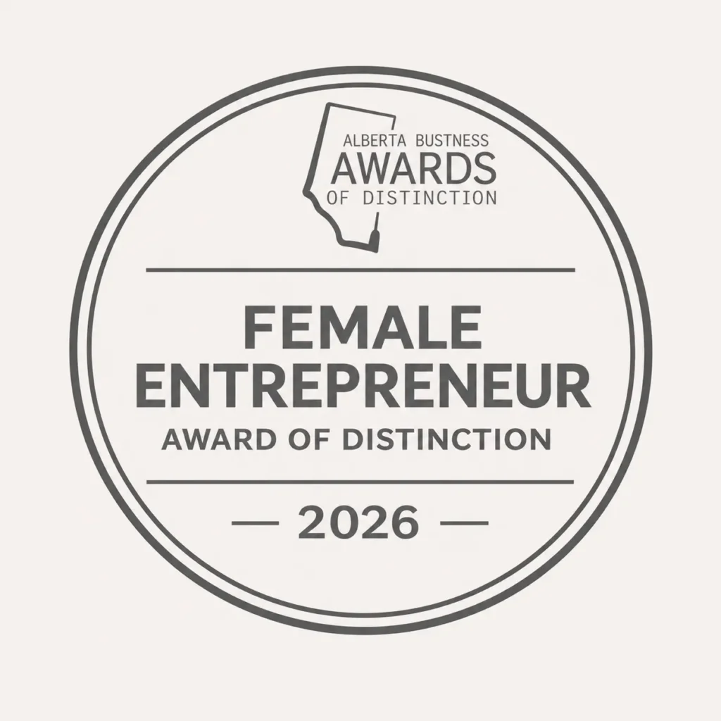 2026 Female Entrepreneur Award of Distinction badge awarded to MVE The Heritage Centre